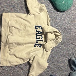 medium sweatshirt, like a small. no stains and off white.